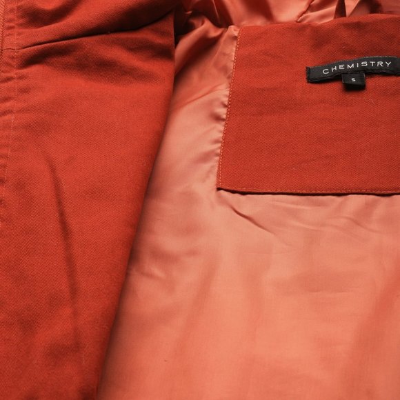 Chemistry Women Red Solid Open Front Jacket (Fixed Price) - Picture 8 of 10